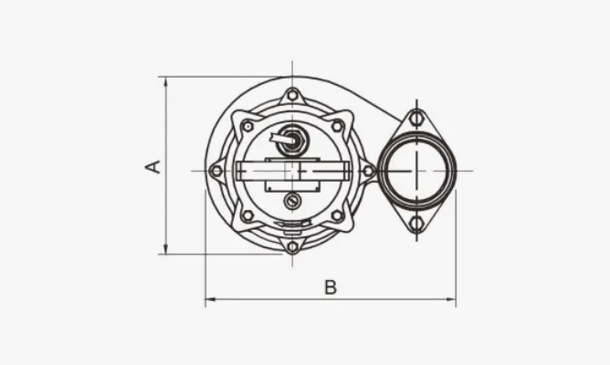 Dimensions of ASQ-T Non-clog Submersible Sewage Pumps