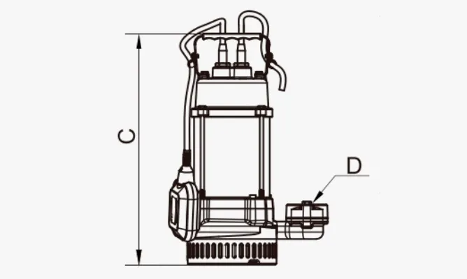 Diagram of QDX-F Small-Sized Electric Submersible Pump