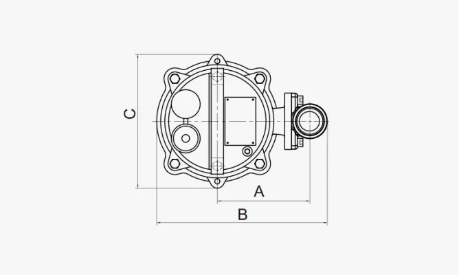 Dimensions of FNG FNC Submersible Grinder Pumps