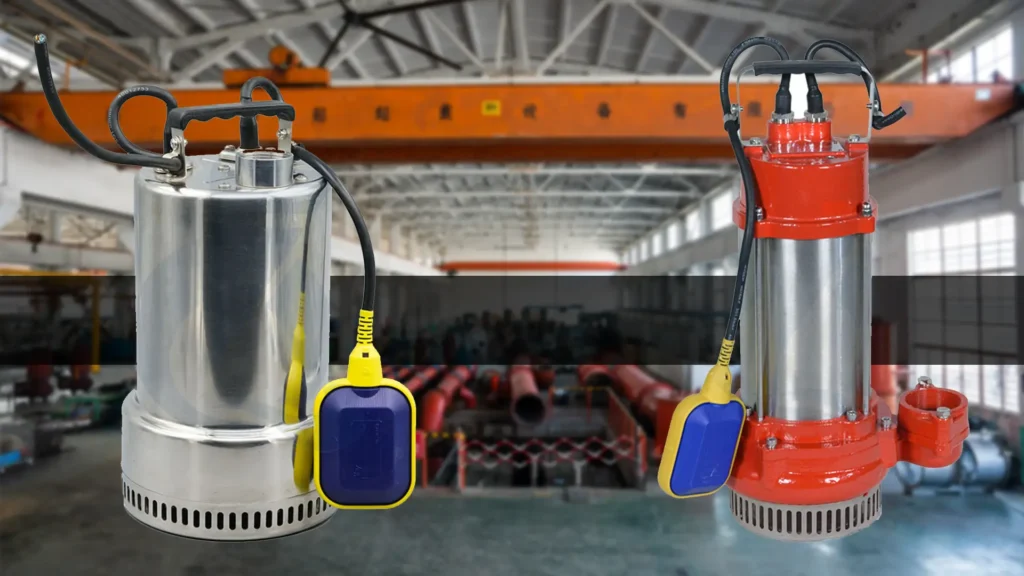  A visual representation of three submersible water pumps