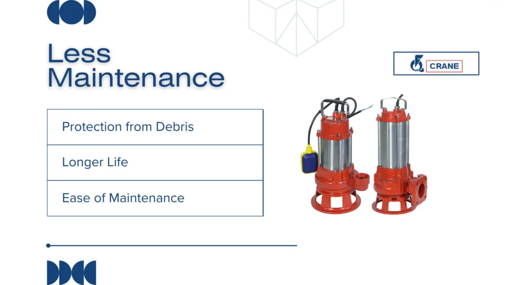 Submersible pumps can be less maintenance