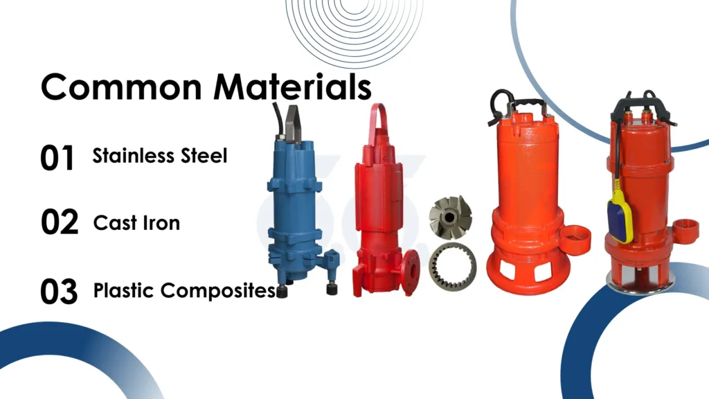 Material Guide for Long-Lasting Submersible Pumps in Waterworks