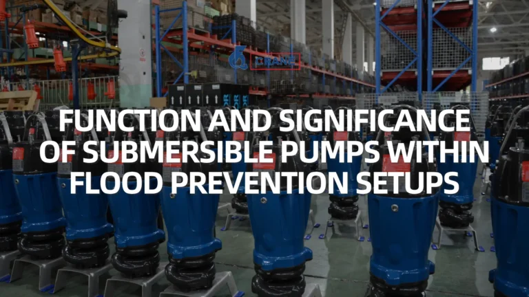 Function and Significance of Submersible Pumps within Flood Prevention Setups